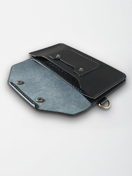 Clutch Crosbody Umhaengetasche aus Echtleder mit Kartenfach