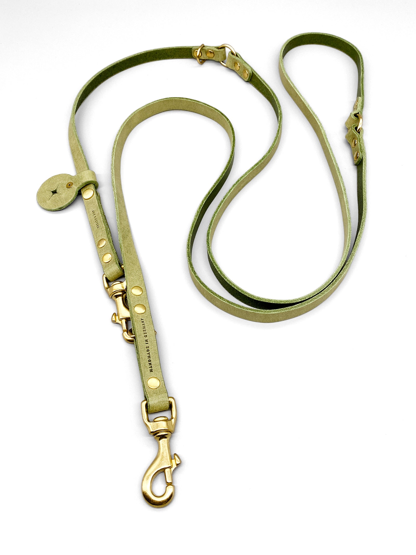 JACK & RUSSELL Hundeleine „Lucy“ 1,5m Aus Weichem Büffelleder – Robuste Führleine Mit Edelstahlkarabiner In Petrol