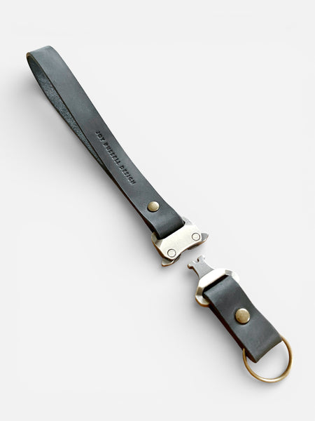 Leder Kameragurt Farbe Schwarz mit Schnellwechselsystem personalisierbar