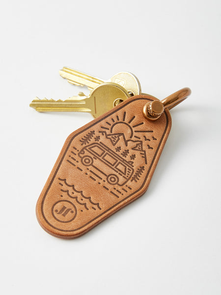 Schlüsselanhänger Bullianhänger Echtleder personalisierbar mit Autokennzeichen oder Name